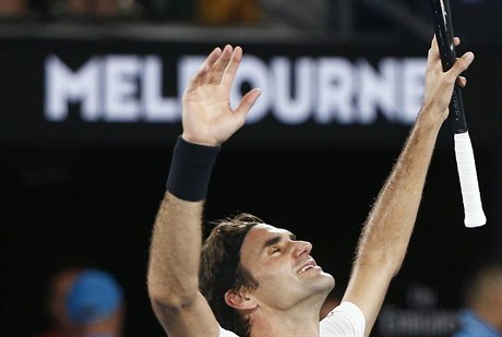 Vítězný Roger Federer