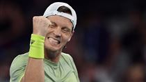 Tom Berdych slav postup do osmifinle Australian Open.