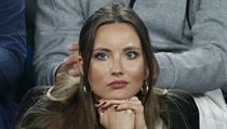 Ester Sátorová sleduje svého manžela Tomáše Berdych ve čtvrtfinále Australian...