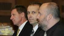 Nkdej manaei fond Miroslav Hlek, Petr Koen a Libor Pv (zleva).