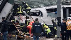 Na severu Itálie vykolejil vlak, na místě zemřeli nejméně tři lidé
