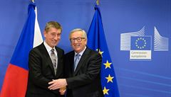 Babiš po schůzce s Junckerem: Kvóty jsou problém, brexit by neměl vést k vyšší příspěvkům