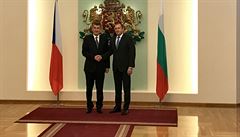 eský premiér Andrej Babi (vlevo) a bulharský prezident Rumen Radev.