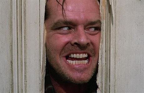 Jack Nicholson jako Jack Torrance ve snímku Osvícení