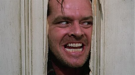 Jack Nicholson jako Jack Torrance ve snímku Osvícení