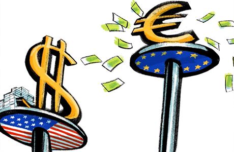 Pro dolar oslabuje a euro sílí?