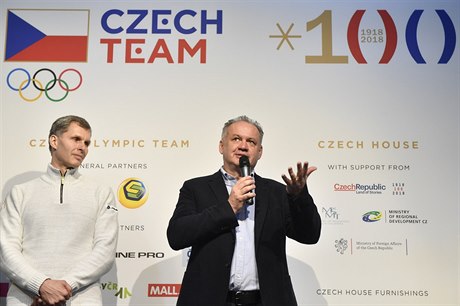 Sslavnostní otev�ení �eského domu v Kangnungu. Prezident Slovenska Andrej Kiska...
