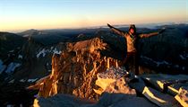 Vstup na nejvy horu Ameriky. Na Mount Whitney musela Monika zahajovat...