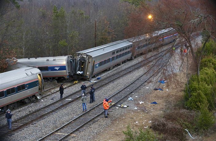 Nehoda vlaku Amtrak - ilustraní foto