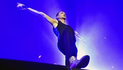 Britská skupina Depeche Mode se zpvákem Davidem Gahanem.