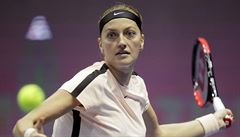 Petra Kvitová v semifinálovém zápase v turnaji v Petrohradu