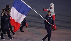 Francouztí sportovci dorazili na olympijský zahajovací ceremoniál.