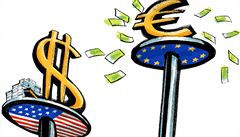 Proč dolar oslabuje a euro sílí?