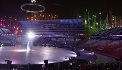 Slavnostní zahájení zimních olympijských her v Pchjongchangu.