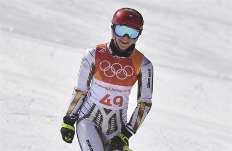 XXIII. zimní olympijské hry, sjezdové lyování, obí slalom, eny, 15. února...