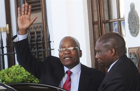 Prezident Jihoafrick republiky Jacob Zuma (vlevo).