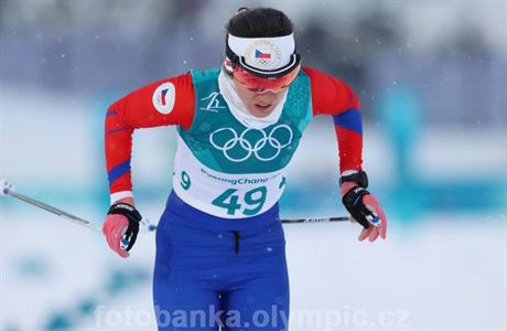 Kateina Berouková pi závodu en ve sprintu.