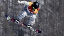 Jamie Andersonov pi finle slopestyle na olympijskch hrch v Pchjonchangu