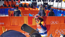 Eva Samková po první kvalifikační jízdě na olympijských hrách v Pchjončchangu