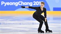 Krasobrusla Michal Bezina na zimn olympid v Pchjongchangu.