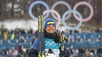 První zlatá medailistka her v Pchjongčchangu, Švédská běžkyně na lyžích...