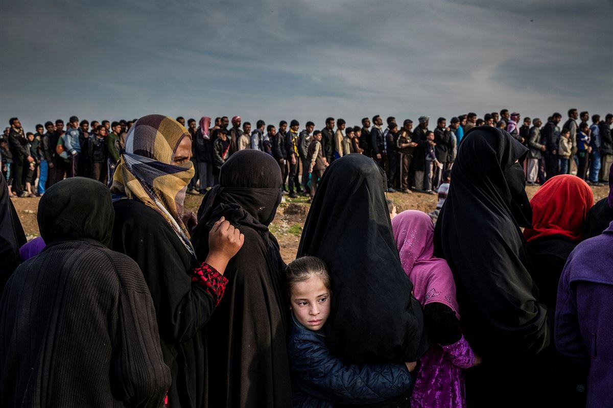 Kategorie fotka roku: bitva o Mosul.