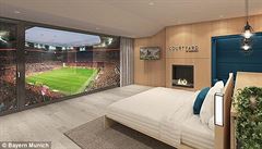 Luxusní apartmá, které nabízí Bayern Mnichov.