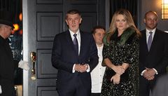 Andrej Babi se svou manelkou Monikou  Beneovou.