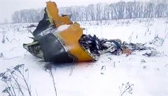 Pd letadla An-148 u Moskvy asi zavinili piloti, nechali zamrznout snmae