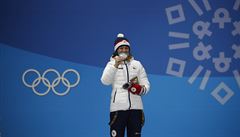Veronika Vítková na stupních vít�z�.