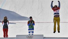 XXIII. zimní olympijské hry, snowboarding, snowboardcross, eny, 16.února v...