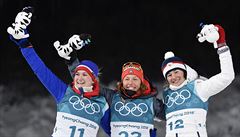 Medailistky biatlonového sprintu žen: Marte Olsbuová z Norska, Laura... | na serveru Lidovky.cz | aktuální zprávy