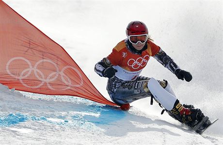 Ester Ledeck pi finlov jzd paraleln obho slalomu