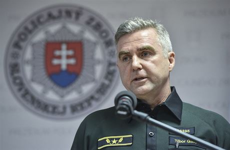 Slovensk policejn prezident Tibor Gapar.