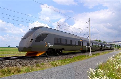 Vizualizace nového vlaku spolenosti Leo Express z února 2018. Výrobcem je...