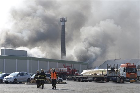 Poár areálu mrazíren v Mochov u Prahy