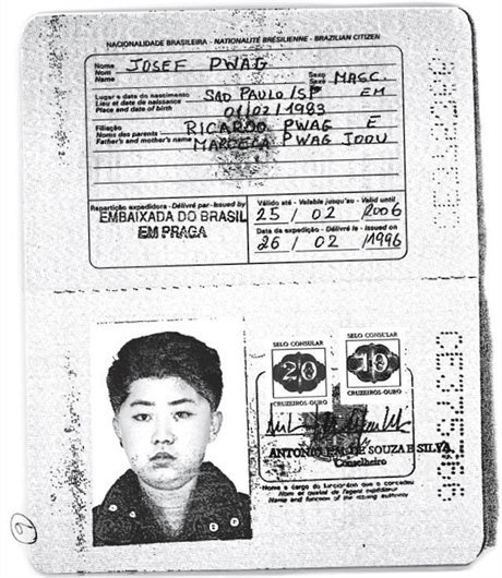 Kim Jong Unv falený pas.