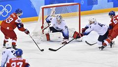 XXIII. zimní olympijské hry, hokej, muži, čtvrtfinále, ČR - USA, 21. února 2018...