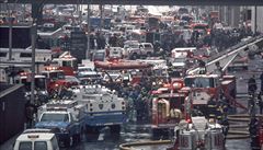 Masivní nasazení záchraná u WTC.