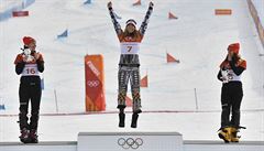 XXIII. zimní olympijské hry, snowboarding, obí slalom, eny, 24. února v...