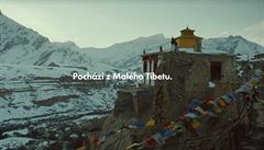 Vesnice Mulbekh v Malém Tibetu v Indii.