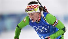 Darja Domraevová si jede pro své tvrté zlato z olympiády.