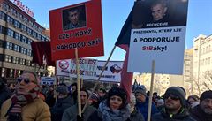 Demonstraci v den 70. výroí komunistického pevratu uspoádali zástupci...