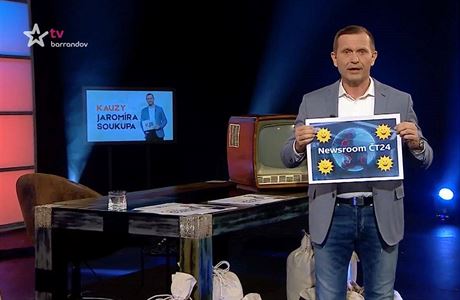 Jaromr Soukup ve svm poadu na TV Barrandov hovo o poadu esk televize...
