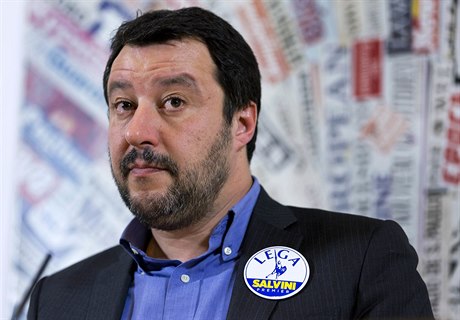 Šéf strany Liga severu Matteo Salvini.