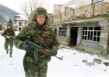 Aleš Opata během mise v Bosně a Hercegovině.