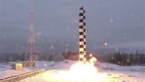 Testovac start rusk mezikontinentln rakety.