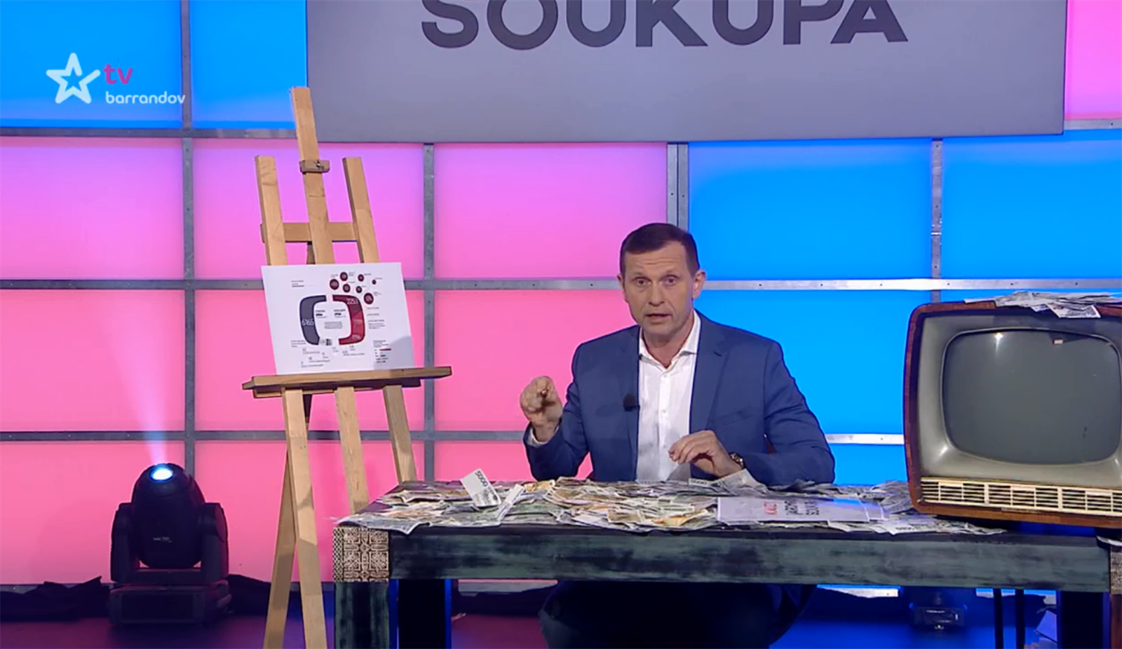 Díl po�adu Kauzy Jaromíra Soukupa v�novaný hospoda�ení �eské televize.