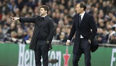 Mauricio Pochettino (vlevo) z Tottenhamu a Massimiliano Allegri z Juventusu v... | na serveru Lidovky.cz | aktuální zprávy