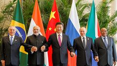 Pedstavitelé stát BRICSu na 8. vrcholné schzce v roce 2016.